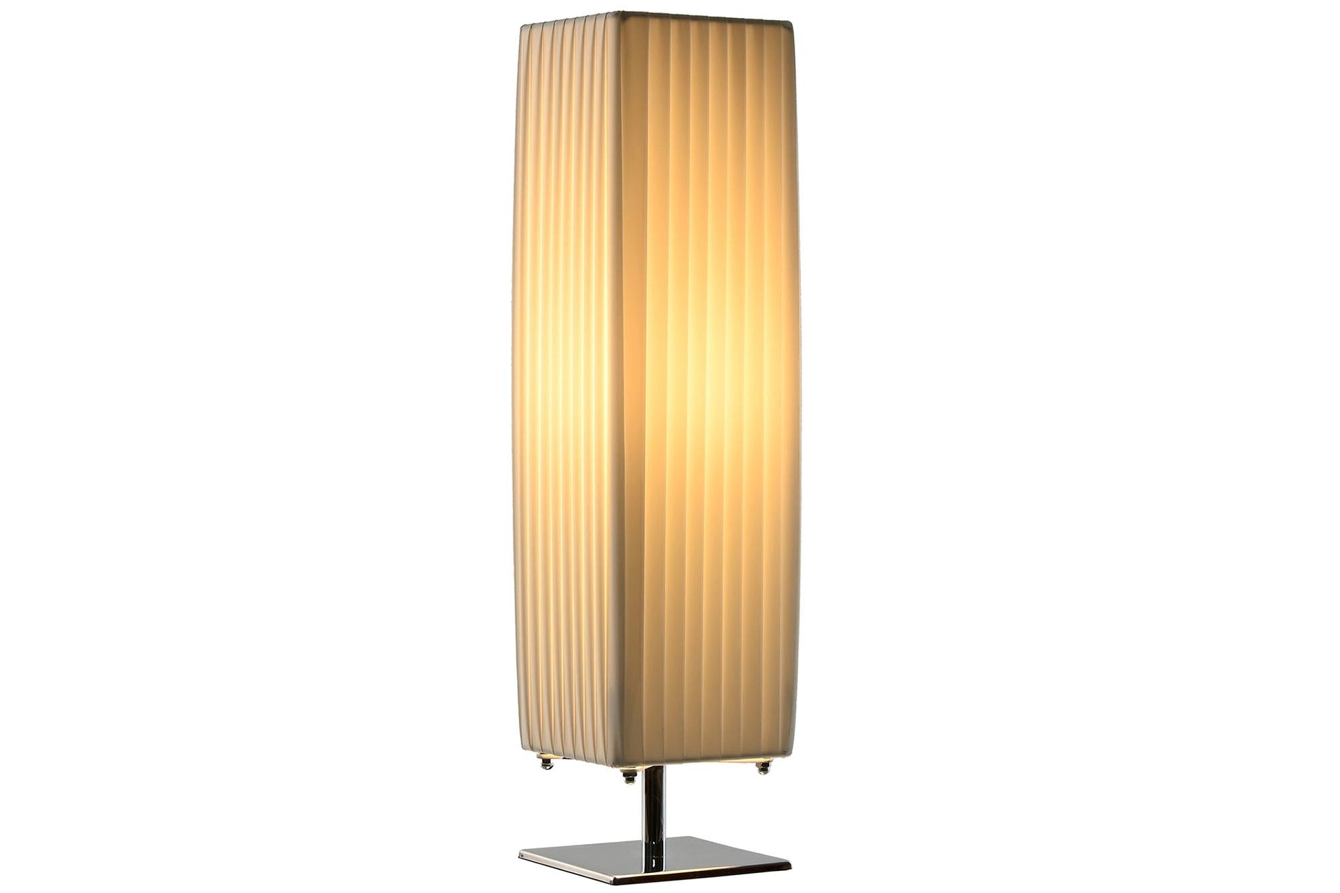 Lampara Sobremesa Hierro 14X14X57 Plisado