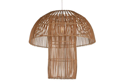 Lampara Techo Ratan 50X50X51 Seta Natural Marron