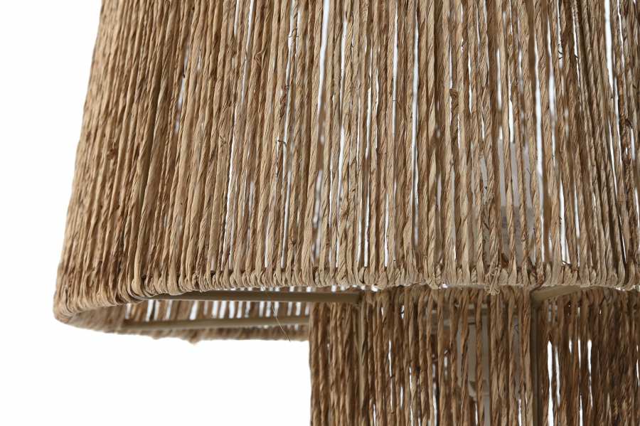 Lampara Sobremesa Yute Metal 37X37X42 Natural