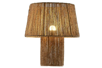 Lampara Sobremesa Yute Metal 37X37X42 Natural