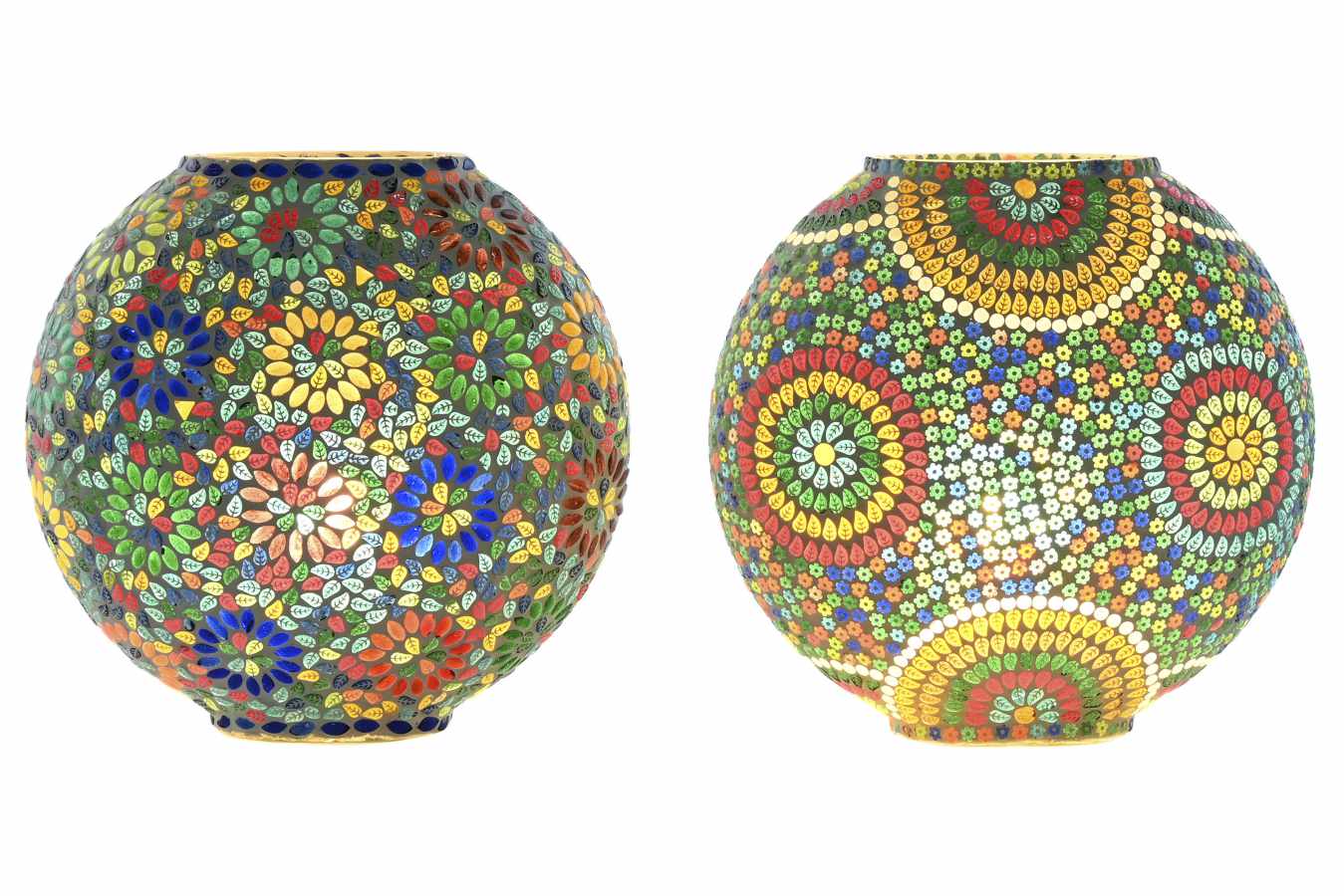 Lampara Sobremesa Cristal 33X20X32 Mandala 2 Surt.