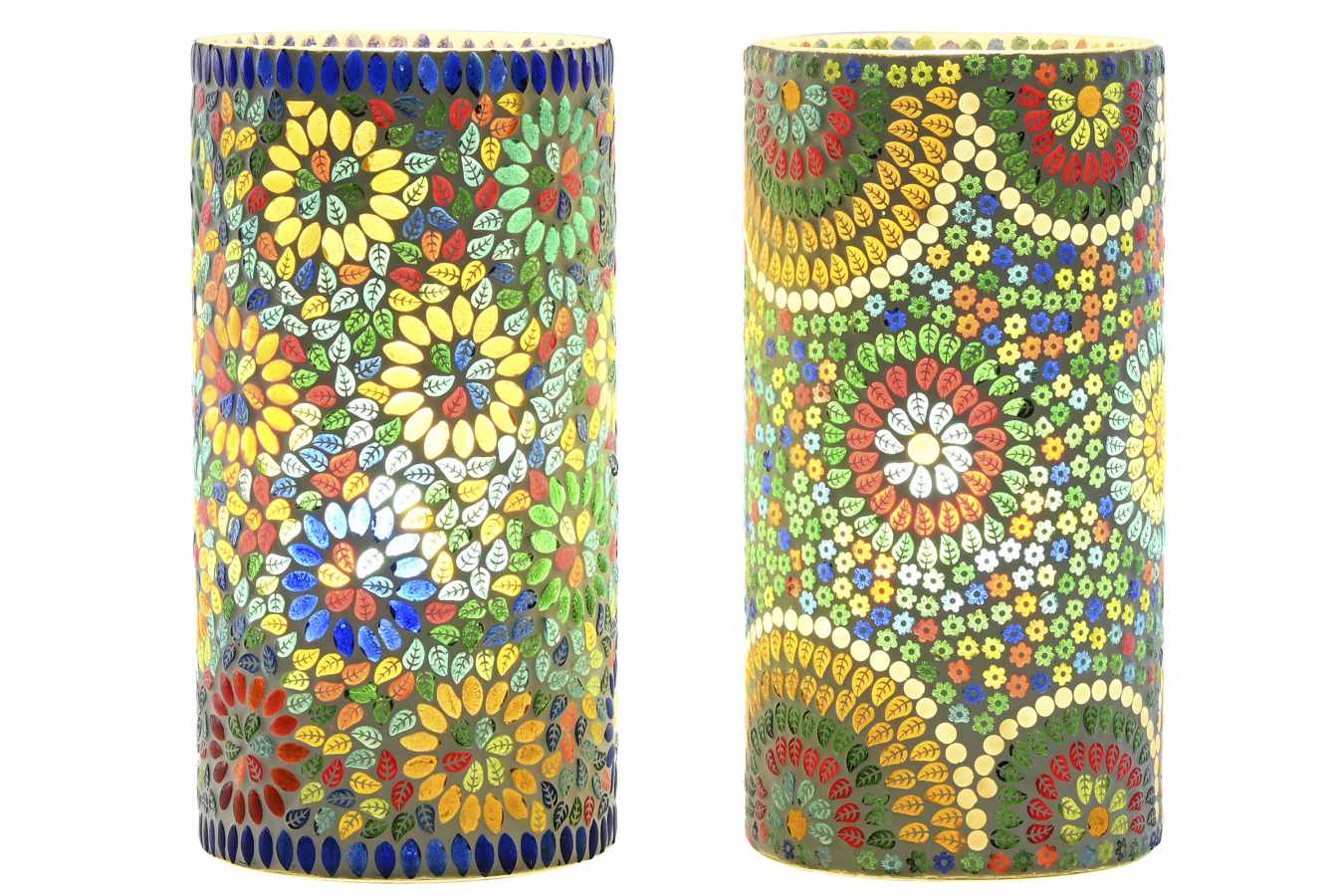 Lampara Sobremesa Cristal 15X15X30 Mandala 2 Surt.