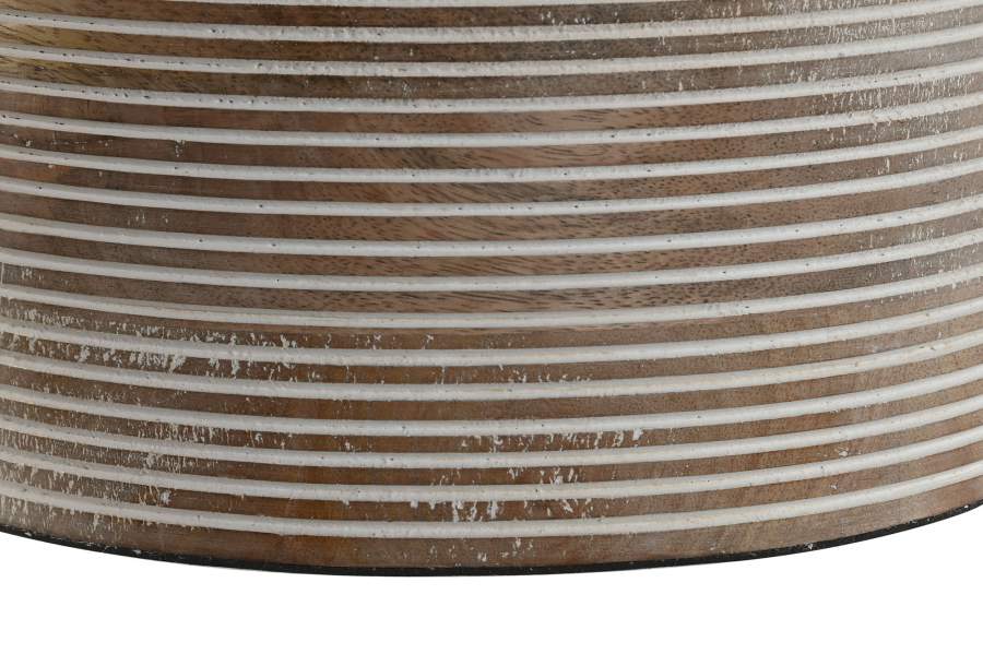 Lampara Sobremesa Mango Algodon 30X30X41 Natural