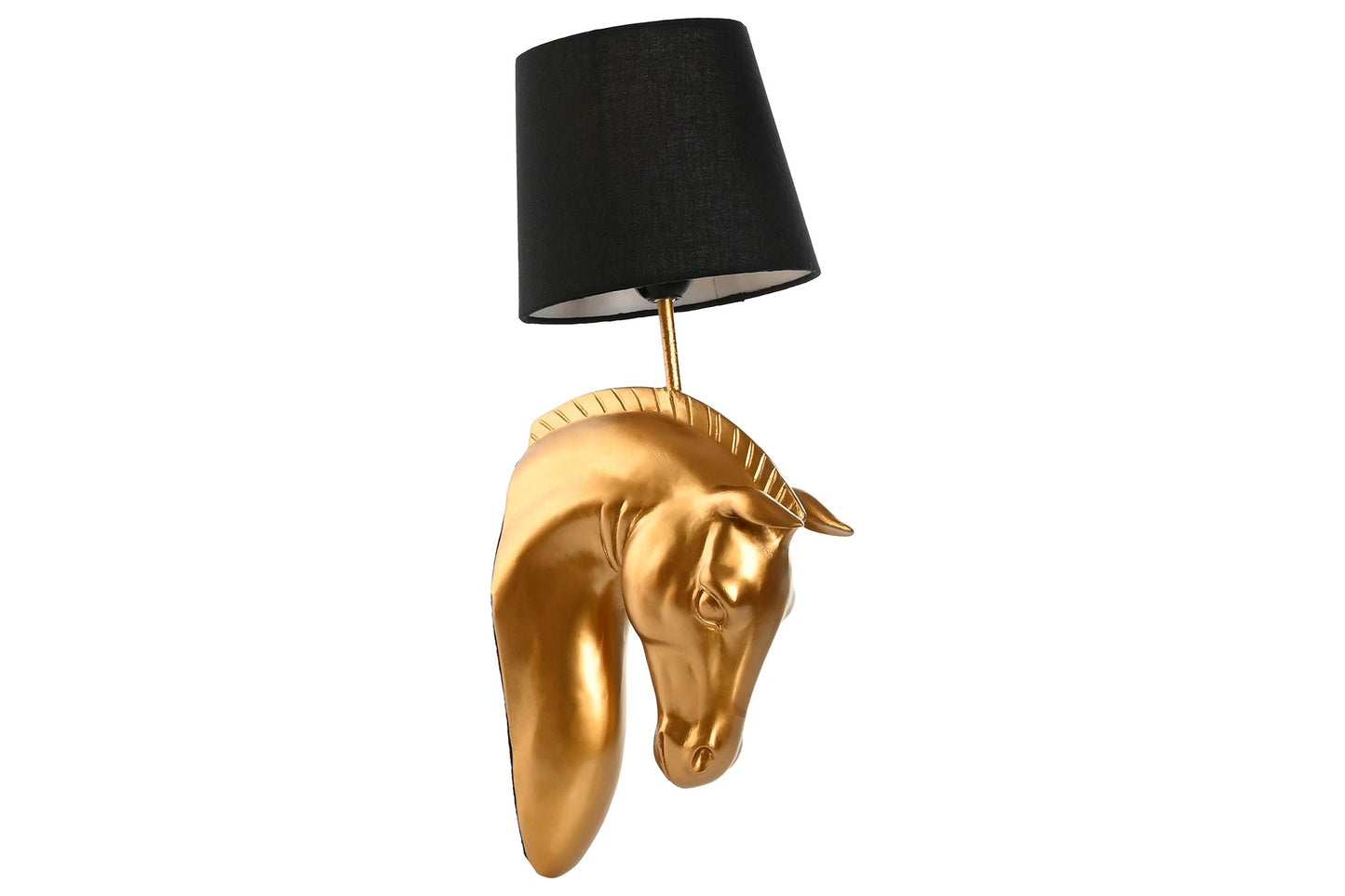 Lampara Aplique Resina 18X21_5X50_5 Caballo Dorado