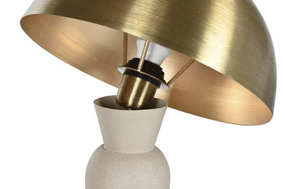 Lampara Pie Metal 31X31X92 Crema