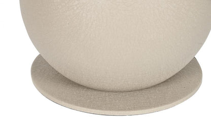 Lampara Pie Metal 31X31X92 Crema