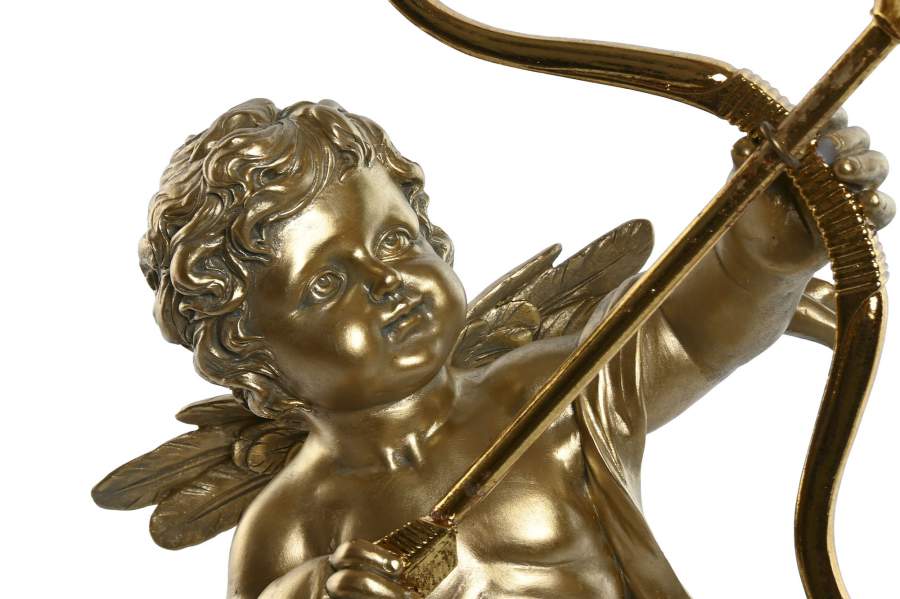 Lampara Sobremesa Resina 31_5X22X47 Cupido Dorado