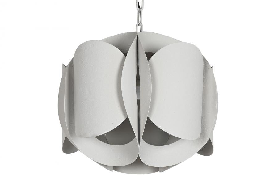 Lampara Techo Metal 42X42X36 Rugoso Beige