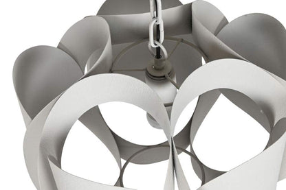 Lampara Techo Metal 42X42X36 Rugoso Beige