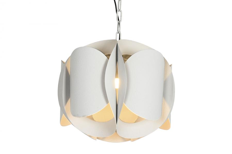 Lampara Techo Metal 42X42X36 Rugoso Beige
