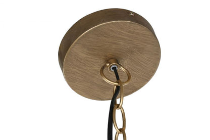 Lampara Techo Yute Metal 50_5X50_5X148 Flecos