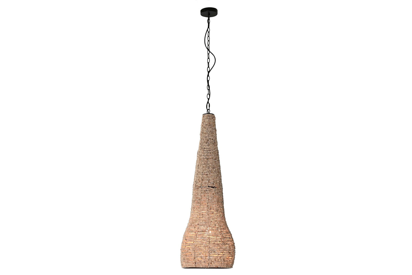Lampara Techo Madera Metal 36_5X36_5X174_5 Bolas