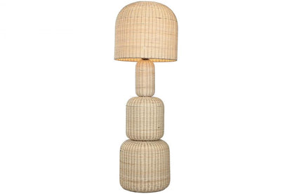 Lampara Pie Ratan 50X50X148 Beige