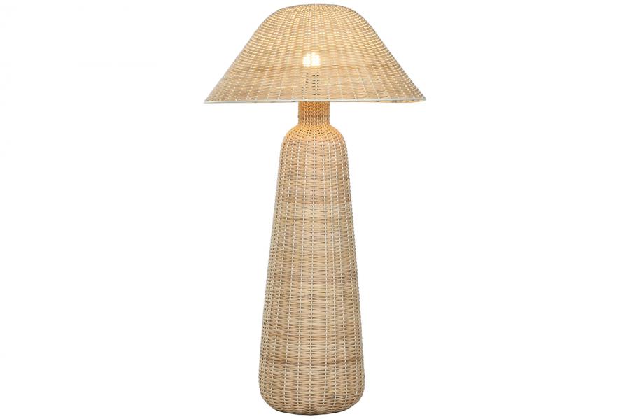 Lampara Pie Ratan 60X60X109 Beige