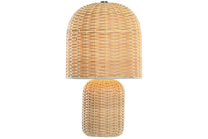 Lampara Sobremesa Ratan 25X25X41 Beige