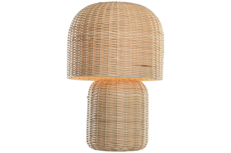 Lampara Sobremesa Ratan 40X40X61 Beige