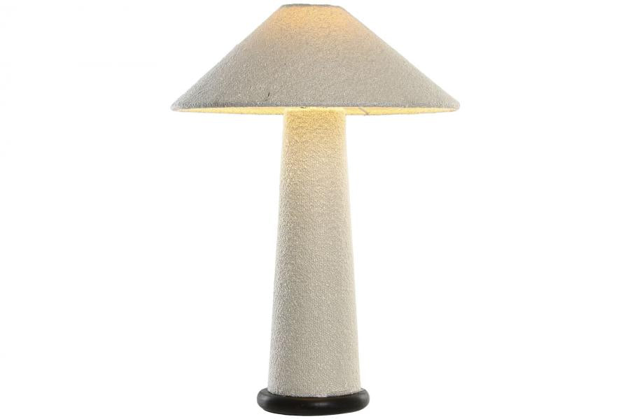 Lampara Sobremesa Metal Poliester 40X40X59 Bucle
