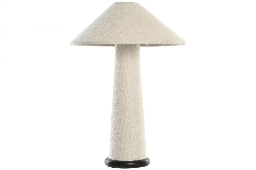 Lampara Sobremesa Metal Poliester 40X40X59 Bucle