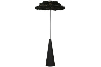 Lampara Pie Metal Fibra 80X80X171 Negro