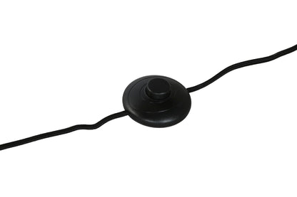 Lampara Pie Metal Fibra 80X80X171 Negro