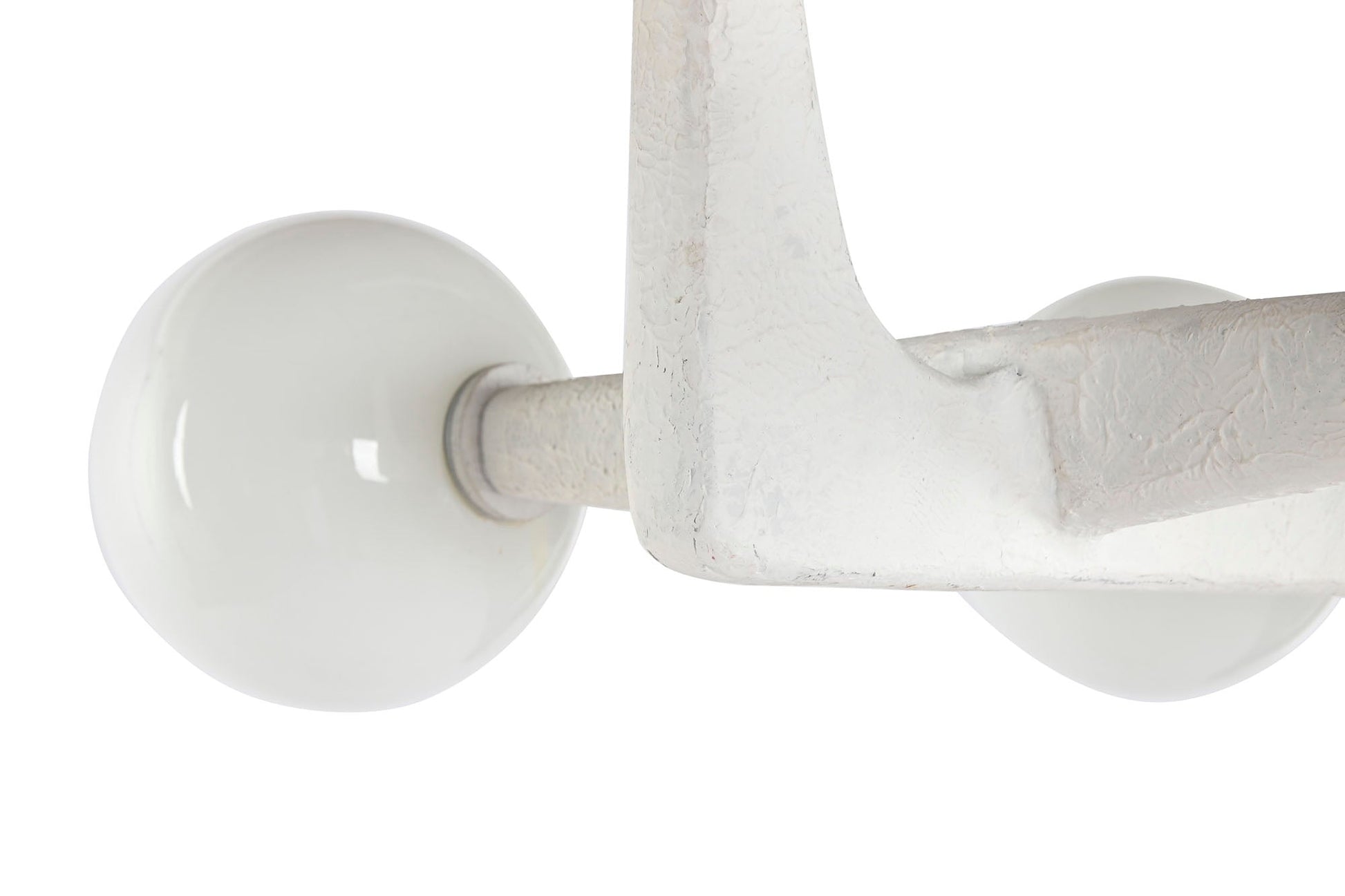 Lampara Techo Metal Cristal 110X45X120 Bola Blanco