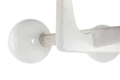 Lampara Techo Metal Cristal 110X45X120 Bola Blanco