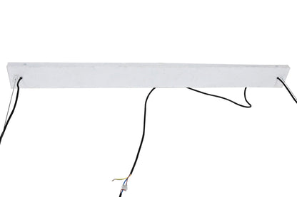 Lampara Techo Metal Cristal 110X45X120 Bola Blanco