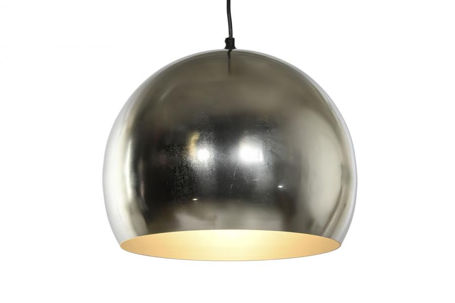 Lampara Techo Metal 32X32X28 Cromado Plateado