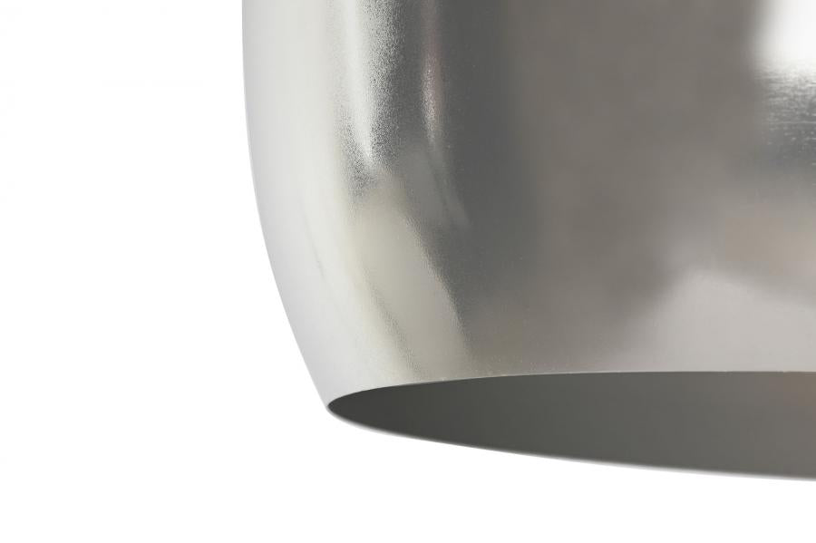Lampara Techo Metal 32X32X28 Cromado Plateado