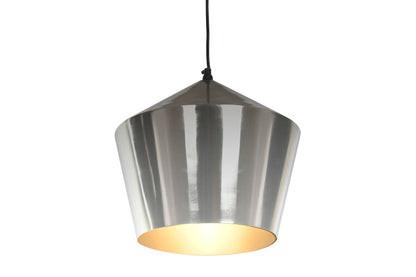 Lampara Techo Metal 35X35X32 Cromado Plateado
