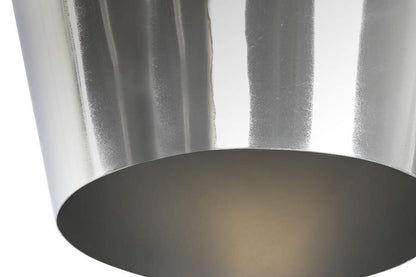 Lampara Techo Metal 35X35X32 Cromado Plateado