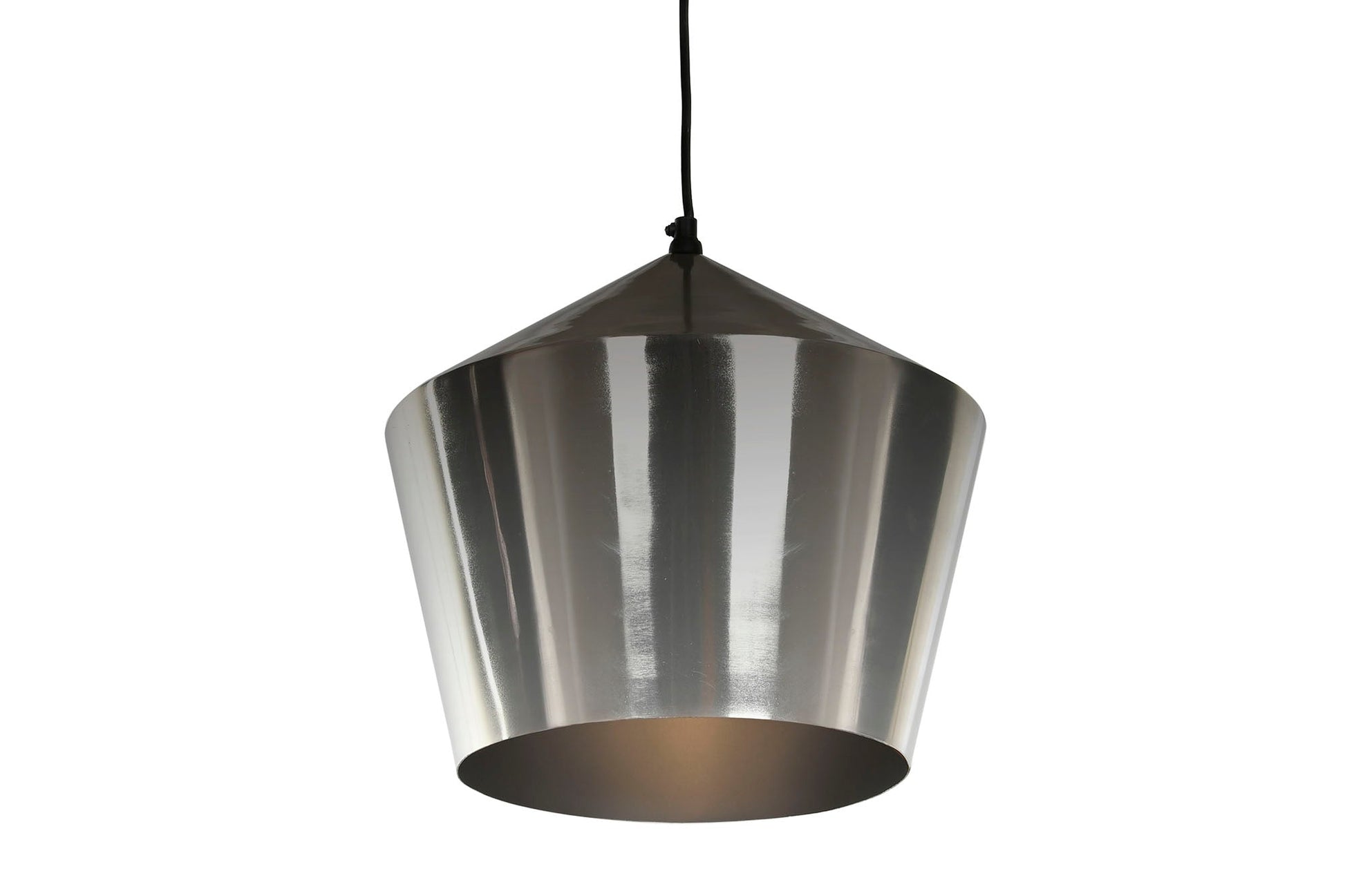 Lampara Techo Metal 35X35X32 Cromado Plateado