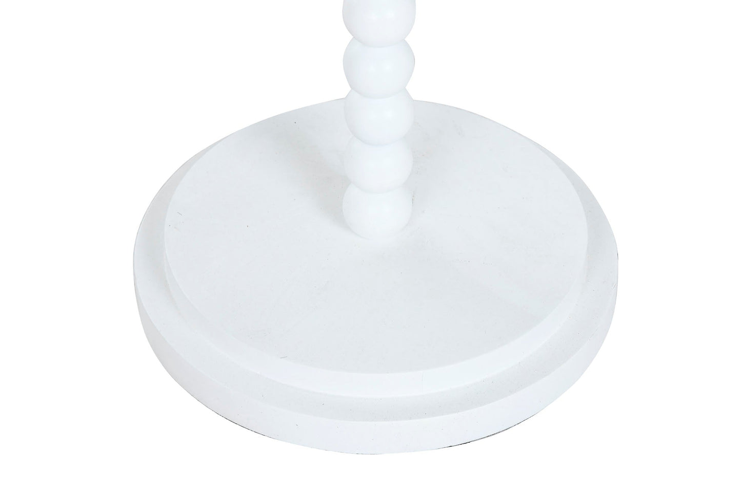 Lampara Pie Metal Mango 40X40X150 Blanco