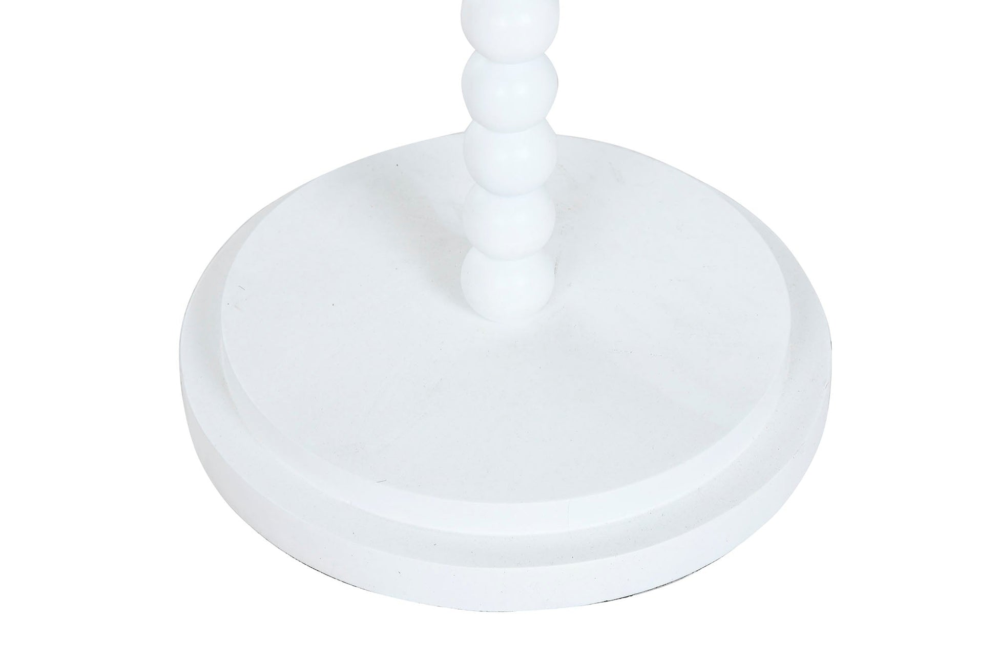 Lampara Pie Metal Mango 40X40X150 Blanco