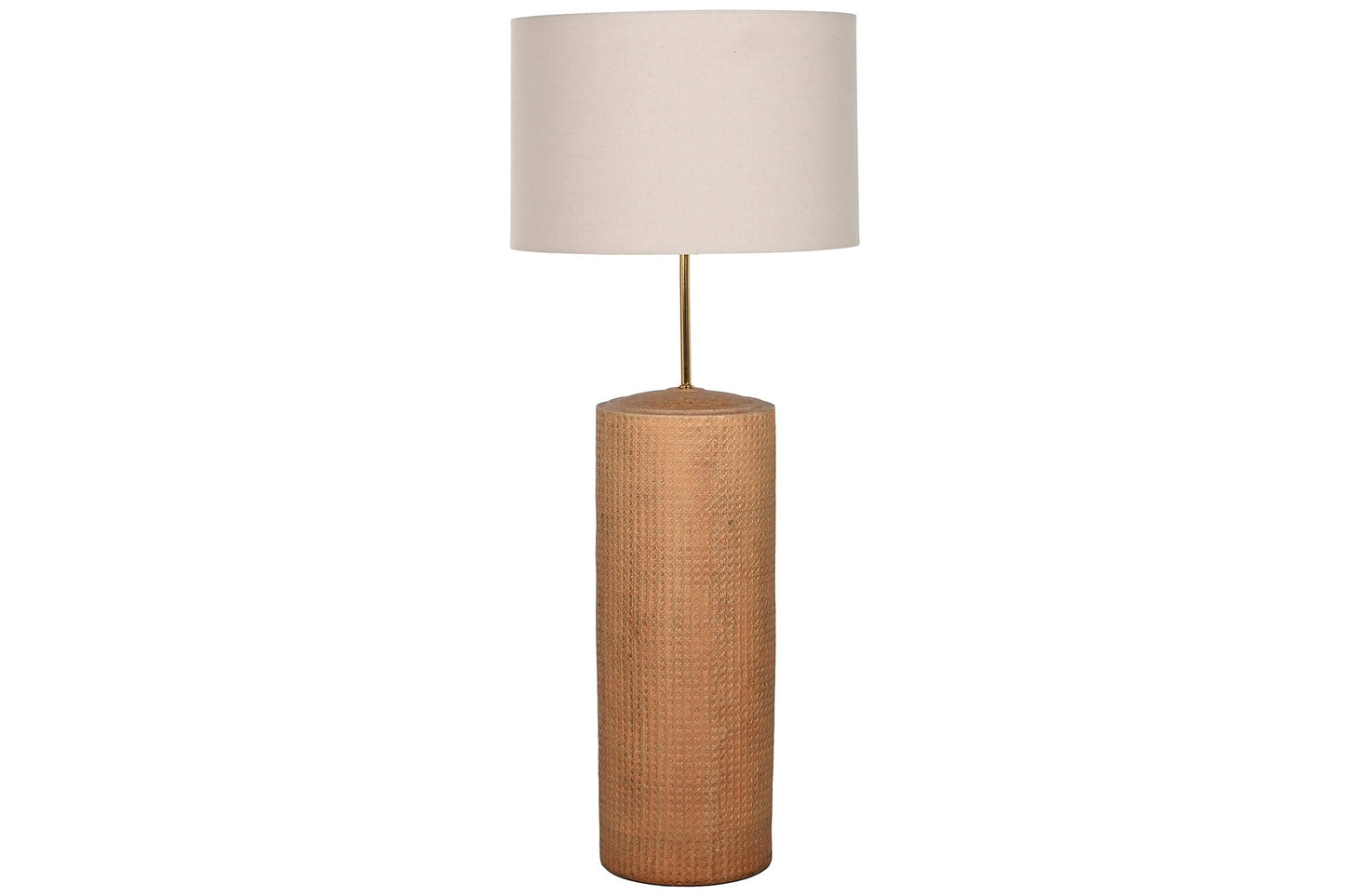 Lampara Pie Ceramica Lino 50X50X124_5 Beige