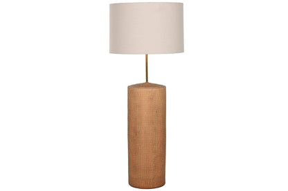 Lampara Pie Ceramica Lino 50X50X124_5 Beige