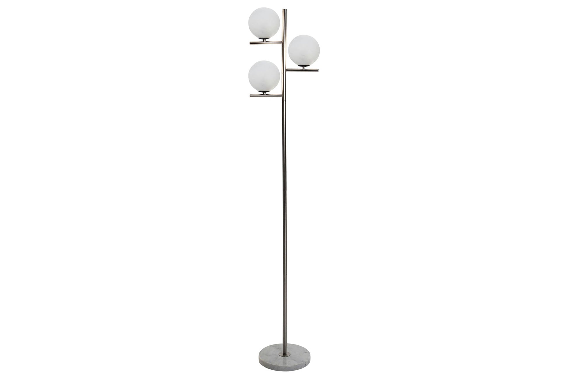 Lampara Pie Marmol Cristal 27X23X143 Bola