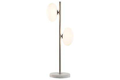 Lampara Sobremesa Marmol Cristal 20X17X58 Bola
