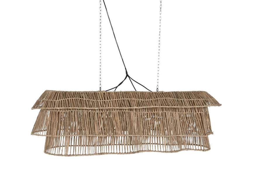 Lampara Techo Fibras Naturales 135X40X50