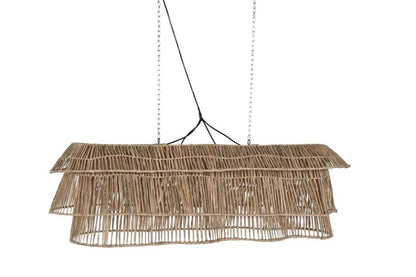 Lampara Techo Fibras Naturales 135X40X50