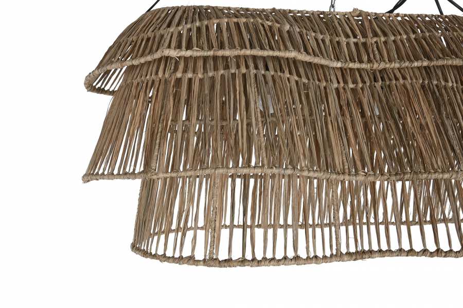 Lampara Techo Fibras Naturales 135X40X50