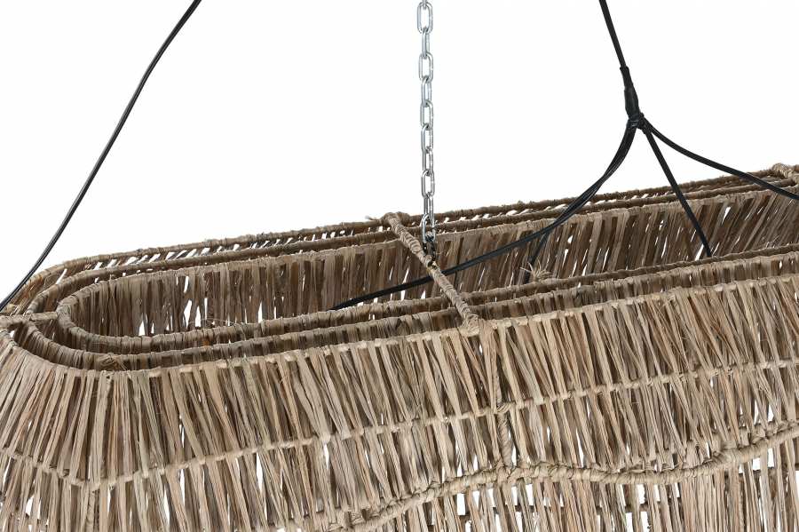 Lampara Techo Fibras Naturales 135X40X50