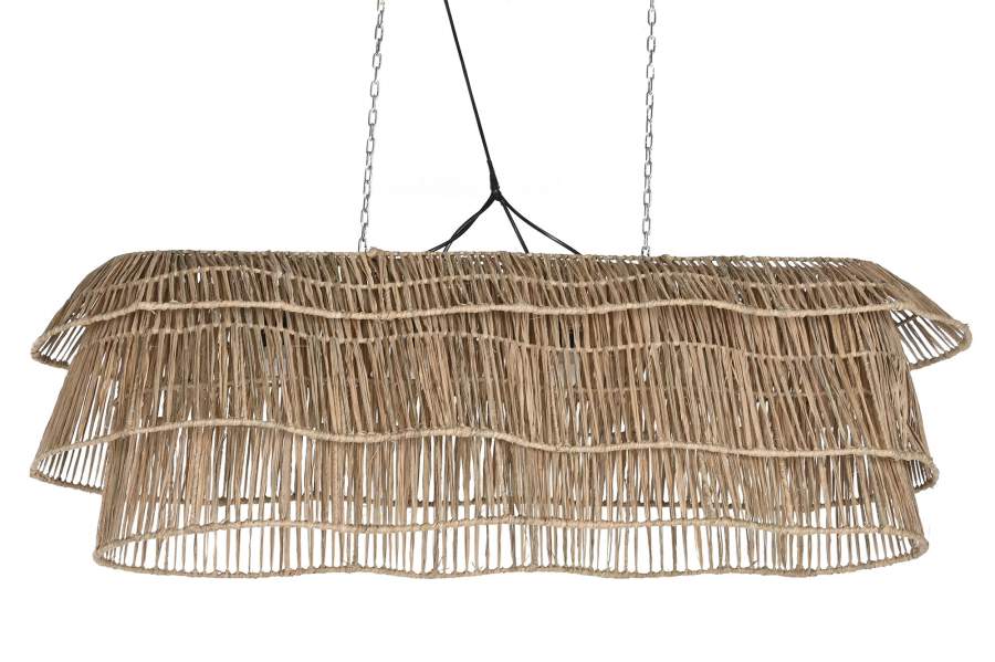 Lampara Techo Fibras Naturales 135X40X50