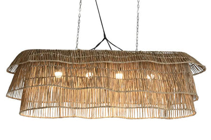 Lampara Techo Fibras Naturales 135X40X50