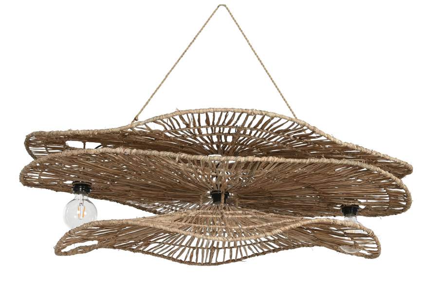 Lampara Techo Fibras Naturales 1120X29X50
