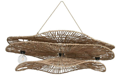Lampara Techo Fibras Naturales 1120X29X50