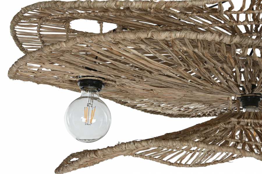 Lampara Techo Fibras Naturales 1120X29X50