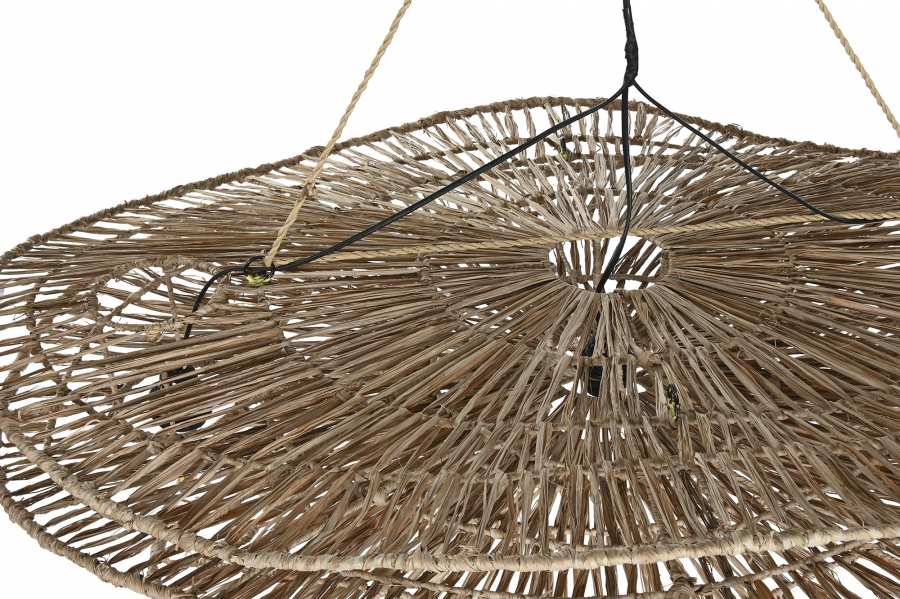 Lampara Techo Fibras Naturales 1120X29X50