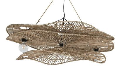 Lampara Techo Fibras Naturales 1120X29X50
