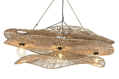 Lampara Techo Fibras Naturales 1120X29X50